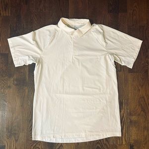 Lululemon Men’s Short Sleeve Polo - White - Size L